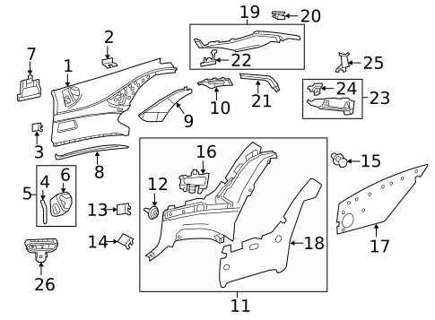 Interior Trim - Quarter Panels for 2020 Mercedes-Benz S63 AMG #0