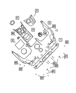 TS04DX9AB - Instrument Panel and Radios and Consoles: Bulkhead Trim Panel for Mopar Image