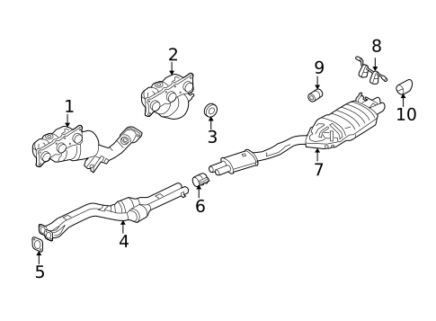 Exhaust Manifold for 2010 BMW X3 #0