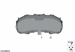 62105B4A589 - Instruments, Measuring Systems: Instrument Cluster, High for BMW Image