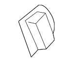 1K0864203C2ZZ - Body: Tie Down Hook for Volkswagen: CC, Golf, GTI, Jetta, Passat, Phaeton, R32, Rabbit, Touareg Image