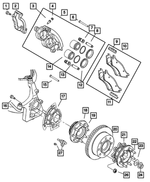 5143401AA - Service Brakes: Bleeder Screw for Chrysler: Aspen, PT Cruiser | Dodge: Durango, Neon, Ram 1500, Ram 2500, Ram 3500 | Ram: 1500, 1500 Classic Image
