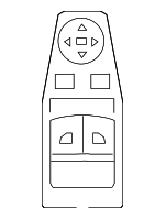 61316809279 - Body: Window Switch for BMW: 230i, 230i xDrive, 430i, 430i xDrive, M2, M240i, M240i xDrive, M4, M440i, M440i xDrive, Z4 Image