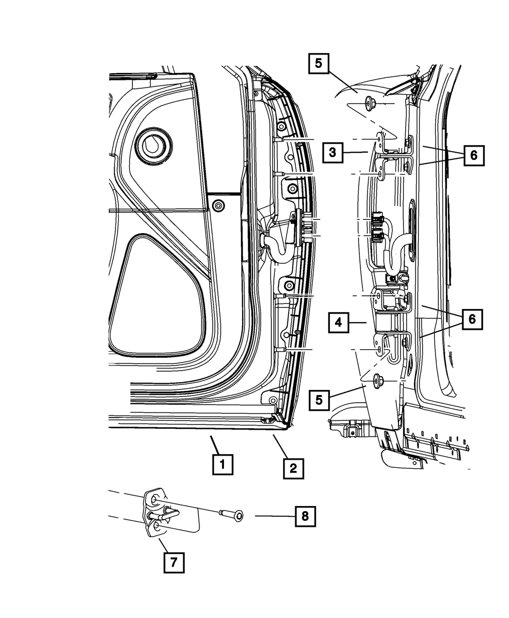 Front Door Outer Repair Panel, Left - Mopar (68660703AA)