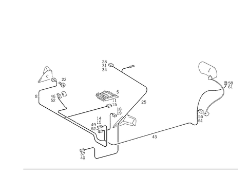 Rearview Mirror Adjustment and Rear Headrest Adjustment for 1993 Mercedes-Benz 300CE #0