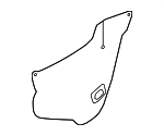 72861T5RA00 - Body: Water Shield for Honda: Fit Image