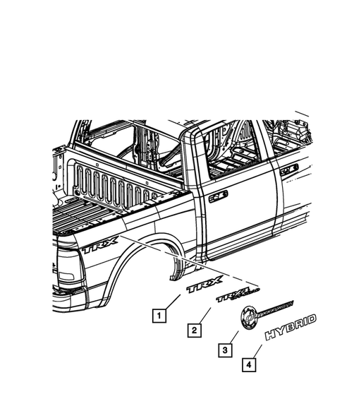 Decals, Medallions and Tape Strips for 2011 Ram 1500 #0