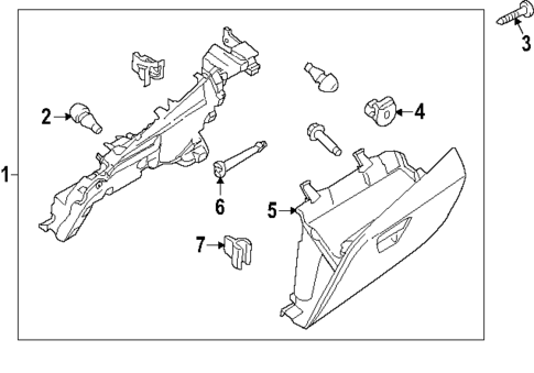 Glove Box for 2024 Ford Transit-350 #0