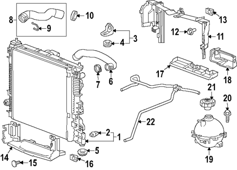 Radiator & Components for 2019 Chevrolet Silverado 1500 #55
