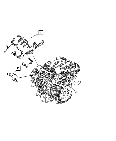 Wiring-Powertrain for 2010 Dodge Challenger #1