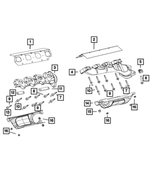 53011189AE - Engine: Exhaust Manifold for Jeep: Grand Wagoneer, Wrangler | Ram: 1500 Image