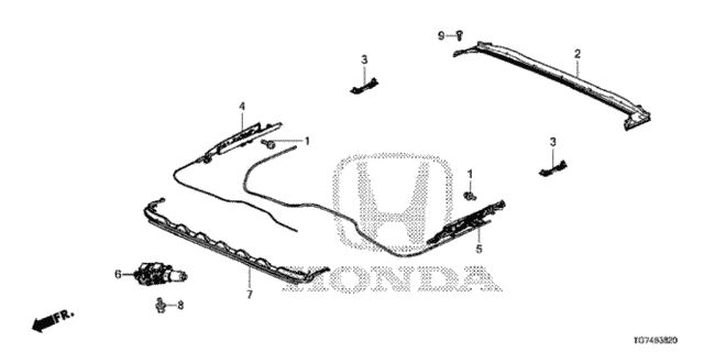 Roof Slide Components for 2019 Honda Pilot #0