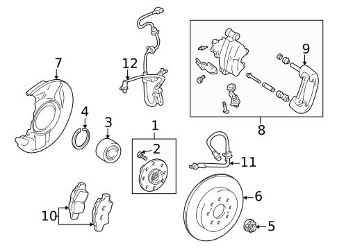 Brake Components for 2005 Toyota MR2 Spyder #1