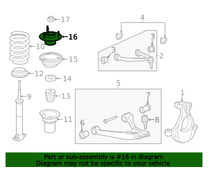 2015-2020 GM Front Suspension Strut Mount 23312166 GM | GMPartsDirect.com
