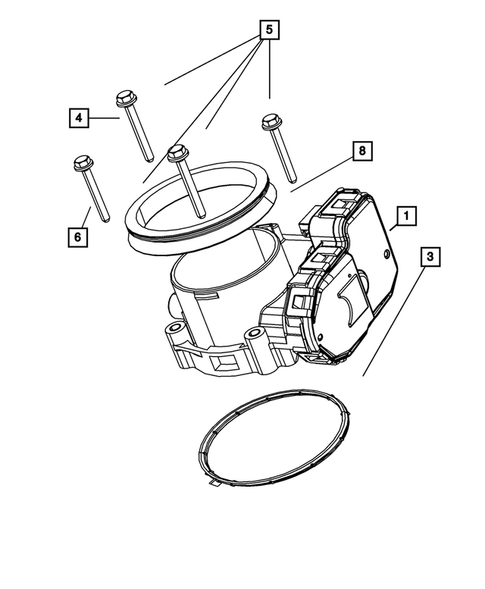 Throttle Body for 2008 Dodge Durango #0
