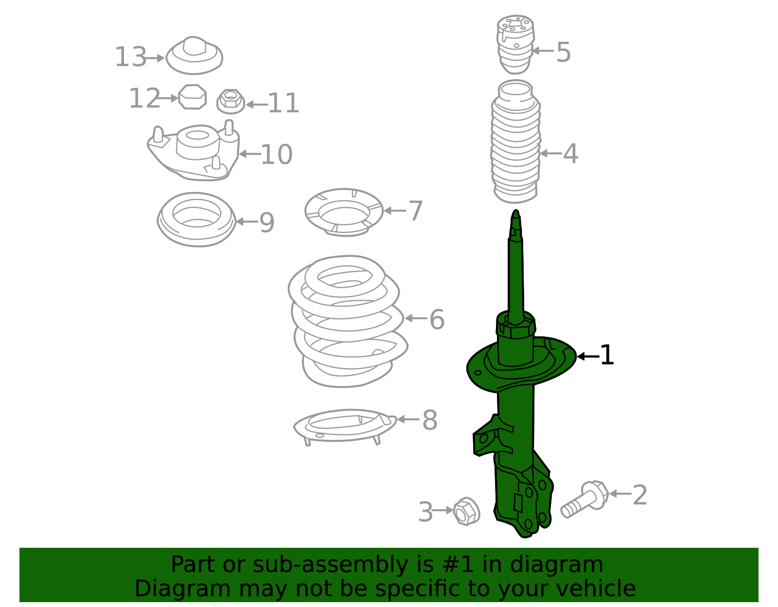 54651-q5ub0-suspension-strut-2021-2025-kia-seltos-genuine-kia-parts
