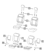 68290160AA - Interior Trim: Seat Back Foam for Mopar Image