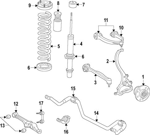 Upper Control Arm for 2015 Chrysler 300 #0