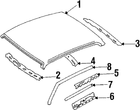 Roof for 1987 Mazda 323 #1