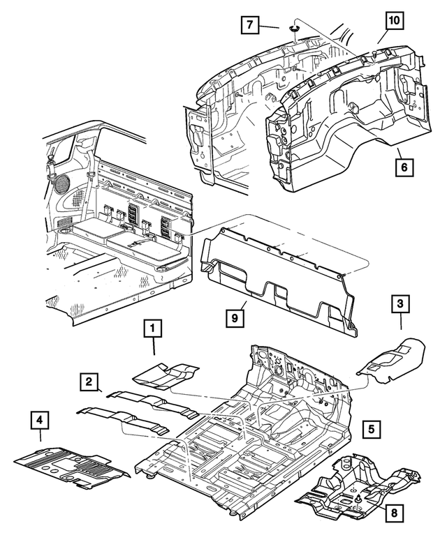 56021909AA - Interior Trim: Body Wiring Grommet for Mopar Image