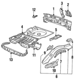535813303A - Body: Rear Body Panel for Volkswagen: Corrado Image