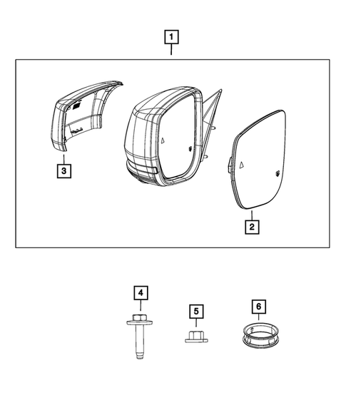 Exterior Mirror for 2024 Jeep Grand Cherokee #0