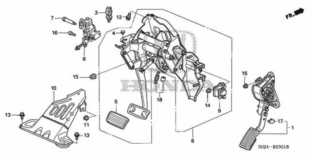 Pedal (2) for 2007 Honda Odyssey #0