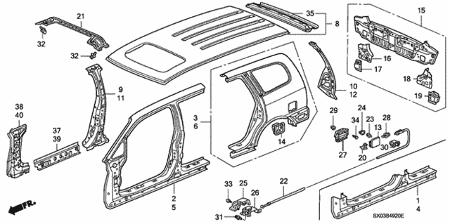 Outer Panel (Plasma Style Panel) for 1998 Honda Odyssey #0