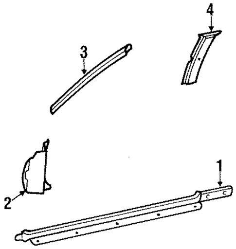 Interior Trim - Pillars for 1987 Toyota Corolla #0