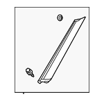 769A4W081P - Body: Windshield Molding for Mitsubishi: Outlander, Outlander PHEV Image