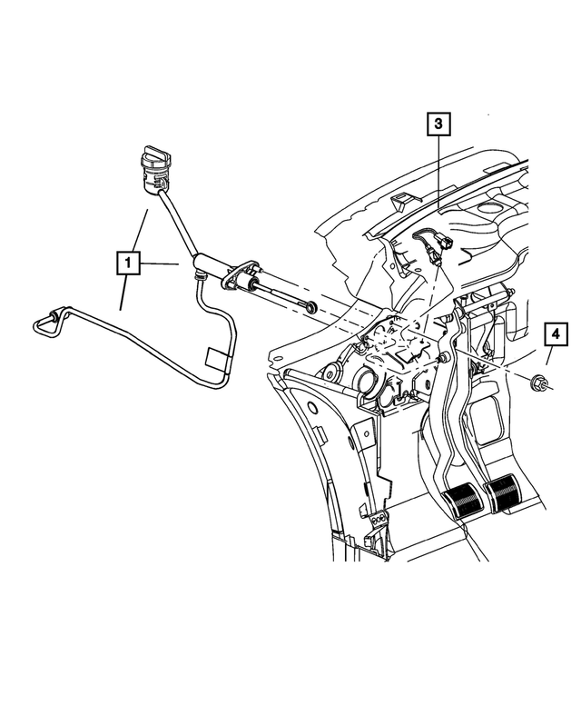4593499AB - Clutch: Hydraulic Clutch Actuator, Master Cylinder for Mopar Image image