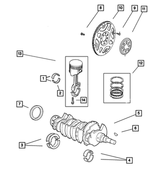 4471933 - Engine 2.4L Four Cylinder: Drive Plate Backing Plate for Mopar Image