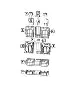 6PL761T3AH - Interior Trim: Second Row Headrest for Jeep: Grand Cherokee Image