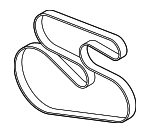 11288519128 - Cooling System: Serpentine Belt for BMW: 328d, 328d xDrive, 535d, 535d xDrive, X3, X5 Image