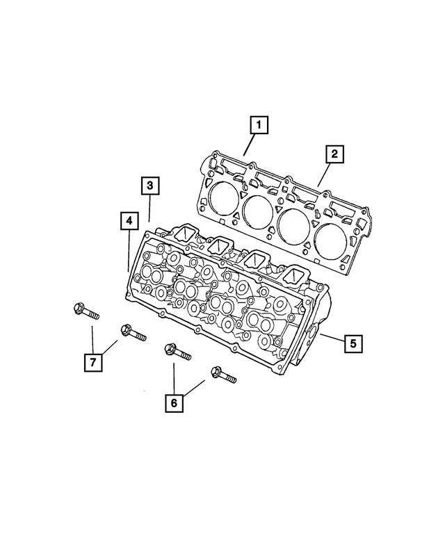 5143397AB - 5.7L Gas; Engine: Cylinder Head for Mopar Image