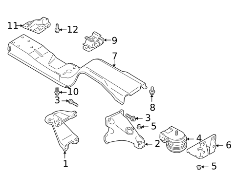 Engine & Trans Mounting for 2004 Chevrolet Tracker #0