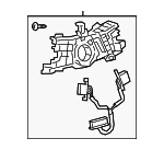 8431911010 - Steering: Switch Housing for Lexus: ES250, ES300h, ES350, GX550, LC500, LC500h, LS500, LS500h, LX600, LX700h, NX250, NX350, NX350h, NX450h+, RX350, RX350h, RX450h+, RX500h, RZ300e, RZ450e, TX350, TX500h, TX550h+, UX200, UX250h, UX300h Image