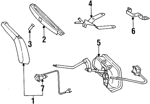 Headlamp Washers/Wipers for 1991 Mercedes-Benz 300SL #0