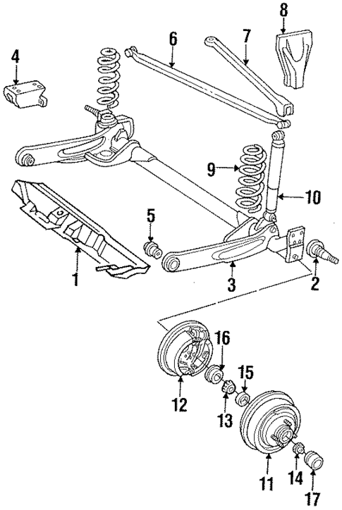 Rear Brakes for 1986 Chrysler New Yorker #0