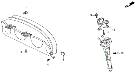 Combination Meter for 1992 Acura Vigor #0