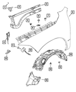 68271175AF - : Fender Panel, Left for Mopar Image