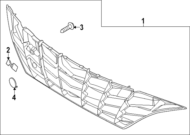 86350IB000NC5 - : Center Grille for Hyundai Image