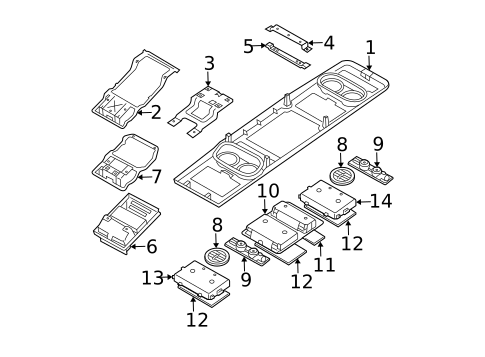 Overhead Console for 2005 Nissan Quest #0