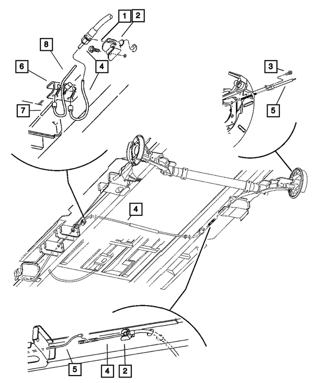4683286AF - Parking Brake: Parking Brake Cable, Intermediate for Mopar Image