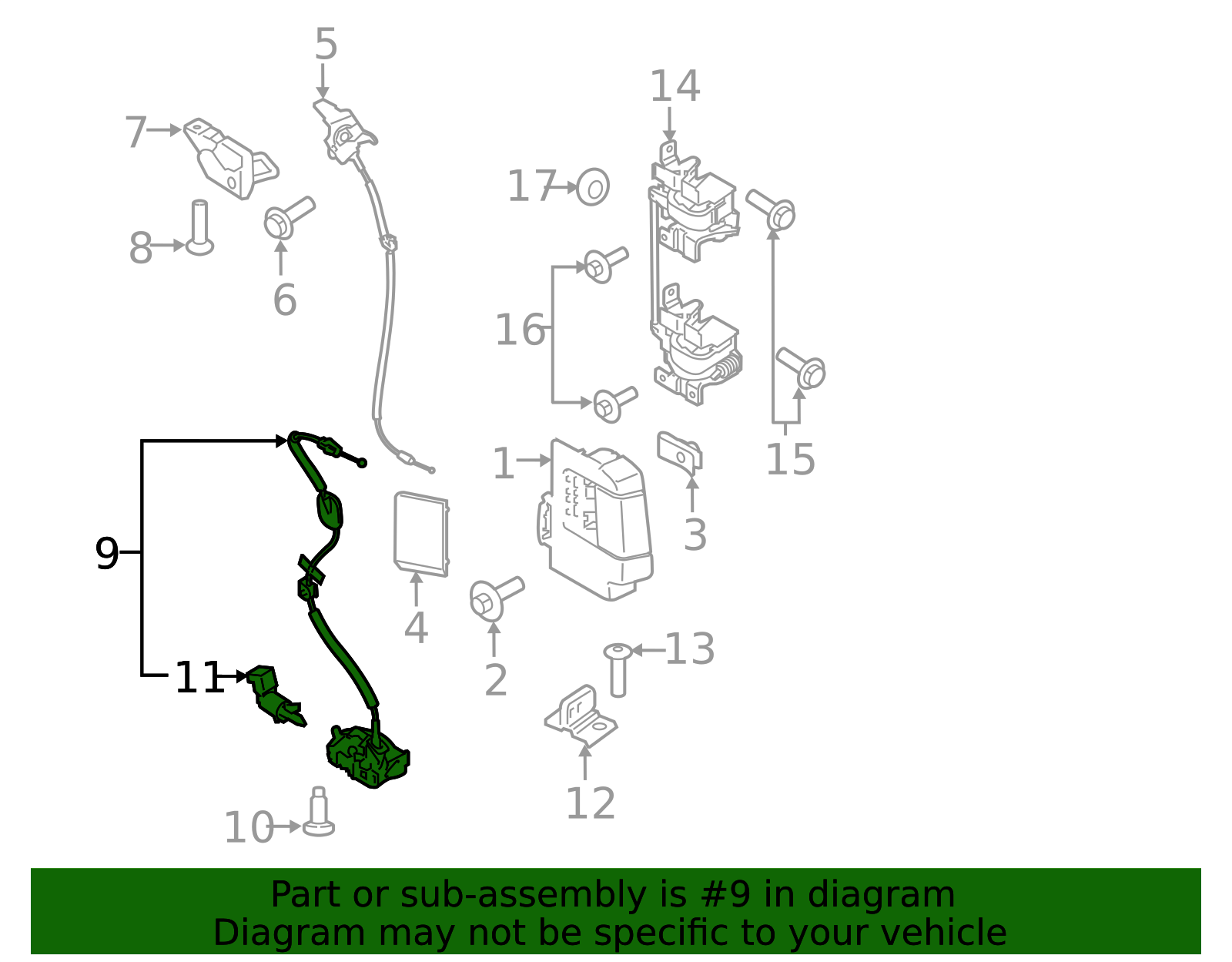 fl3z18264a00d - Ford Door Latch Assembly | Levittown Ford Parts