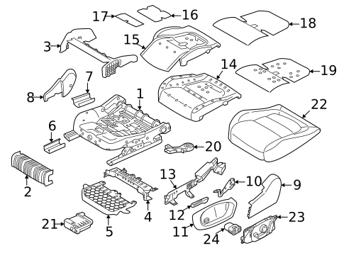 Air Bag Components for 2020 Jaguar I-Pace #2