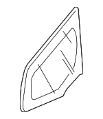 73331TK6306 - : 2012-2013 Honda Fit - Glass R Front Corner (Coo)(Green) (Nippon Safety) for Honda: Fit Image