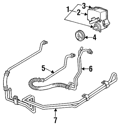 Pump & Hoses for 1993 Chevrolet Lumina #0