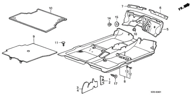 Floor Mat for 1986 Honda Accord #0