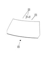 68275585AG - Glass: Windshield for Ram: 1500 Image